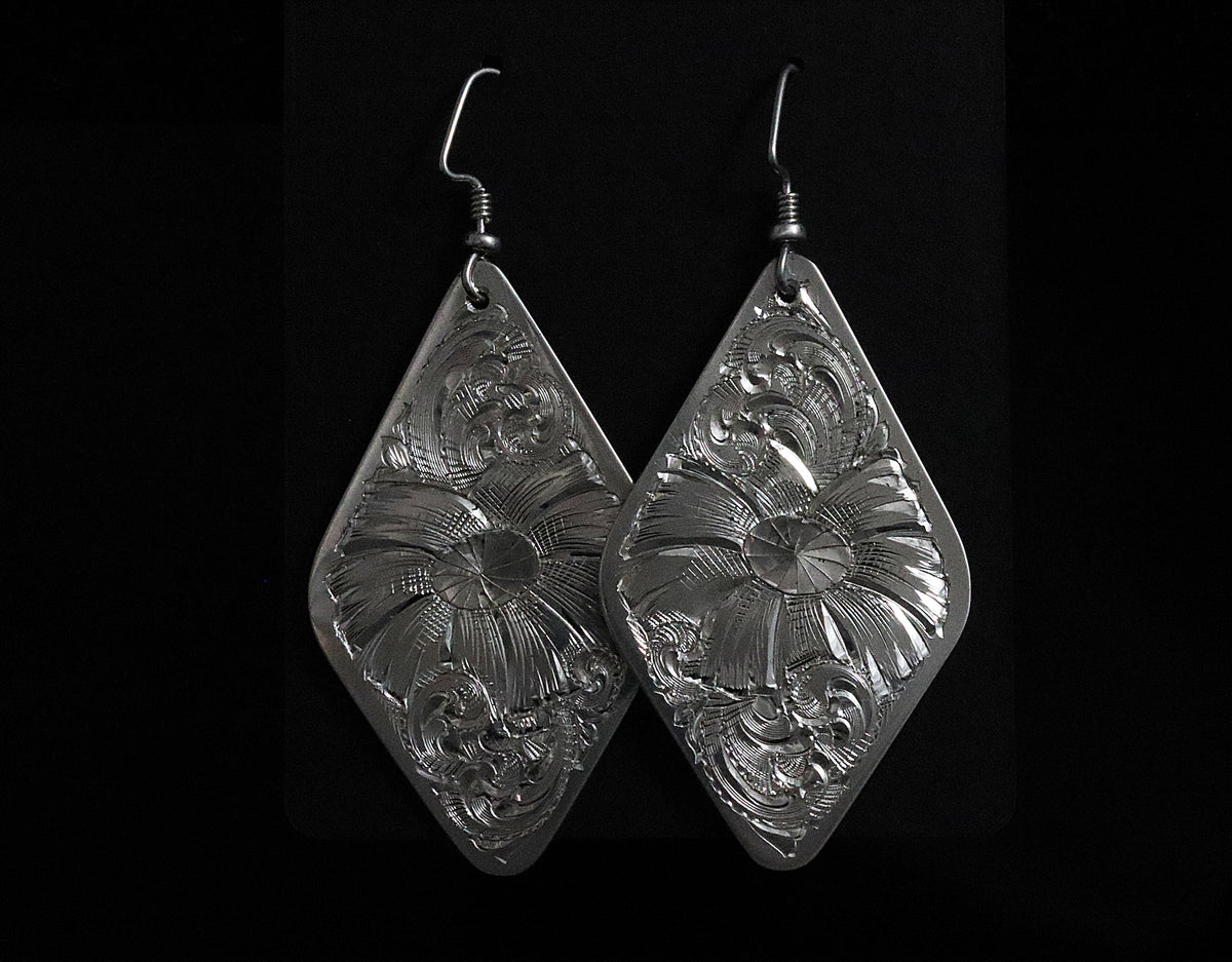 Large Rounded Triangle Earrings