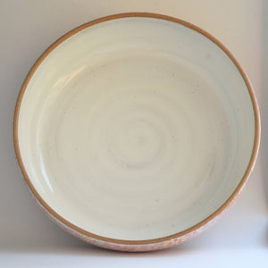 Rustic Pink Butterfly Serving/Salad Bowl