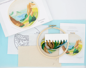 Kananaskis Lakes DIY Embroidery Kit