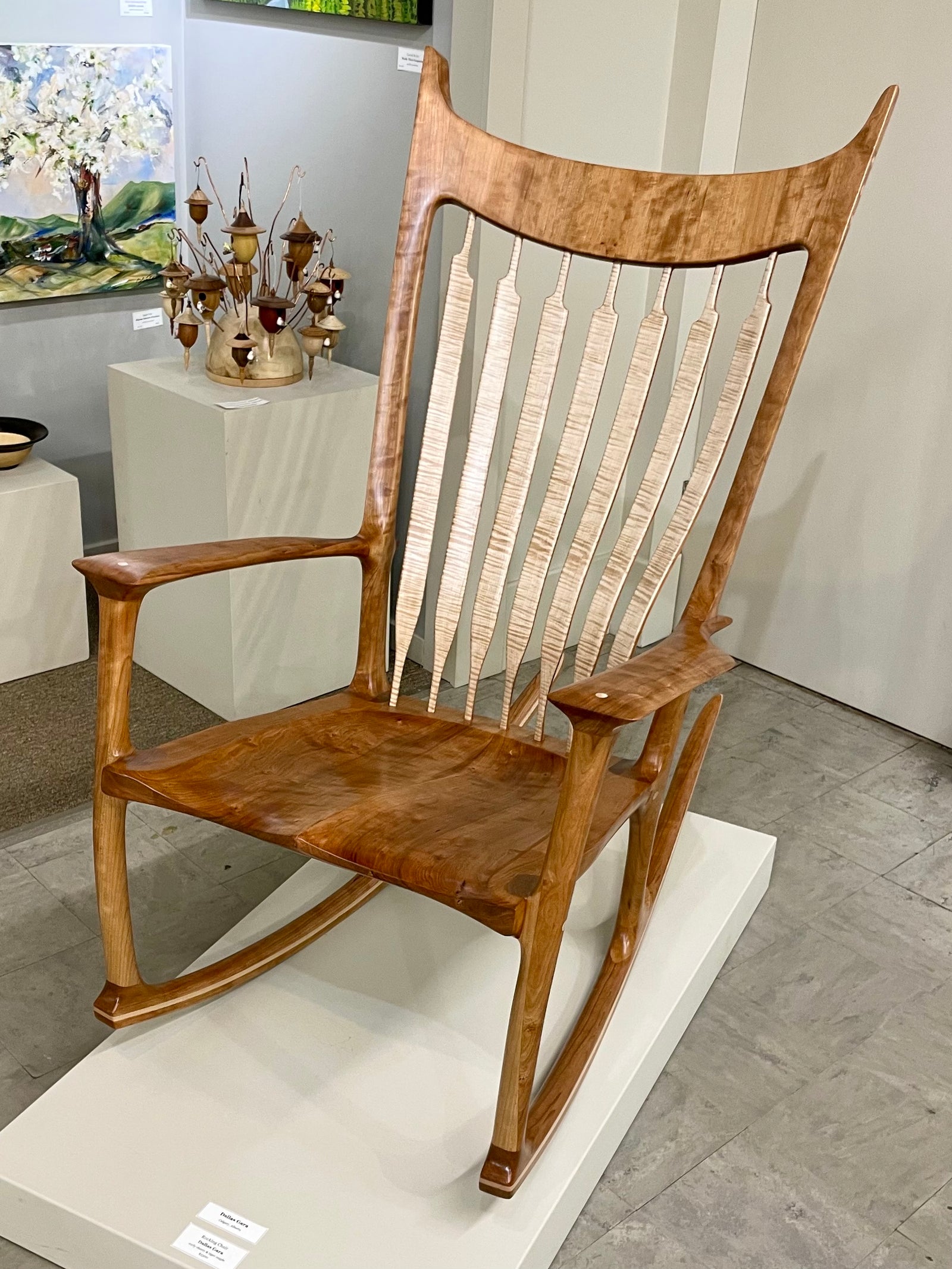Rocking Chair - Curly Cherry & Tiger Maple