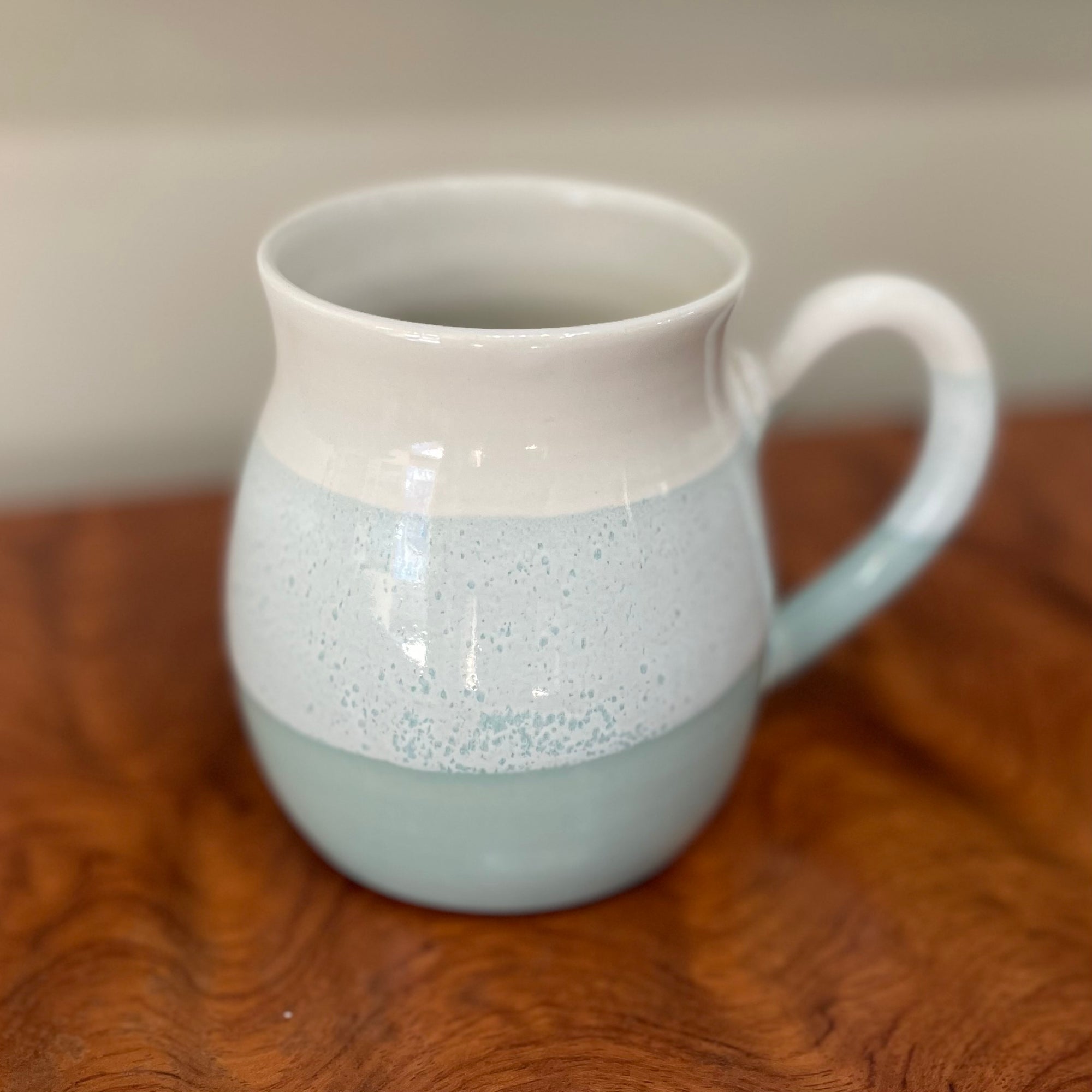 Round Mug - Sea Glass & White