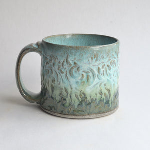 Small Turquoise Forest Mug