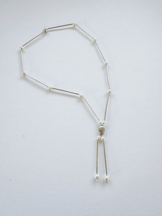 Silver & Freshwater Pearls Necklace