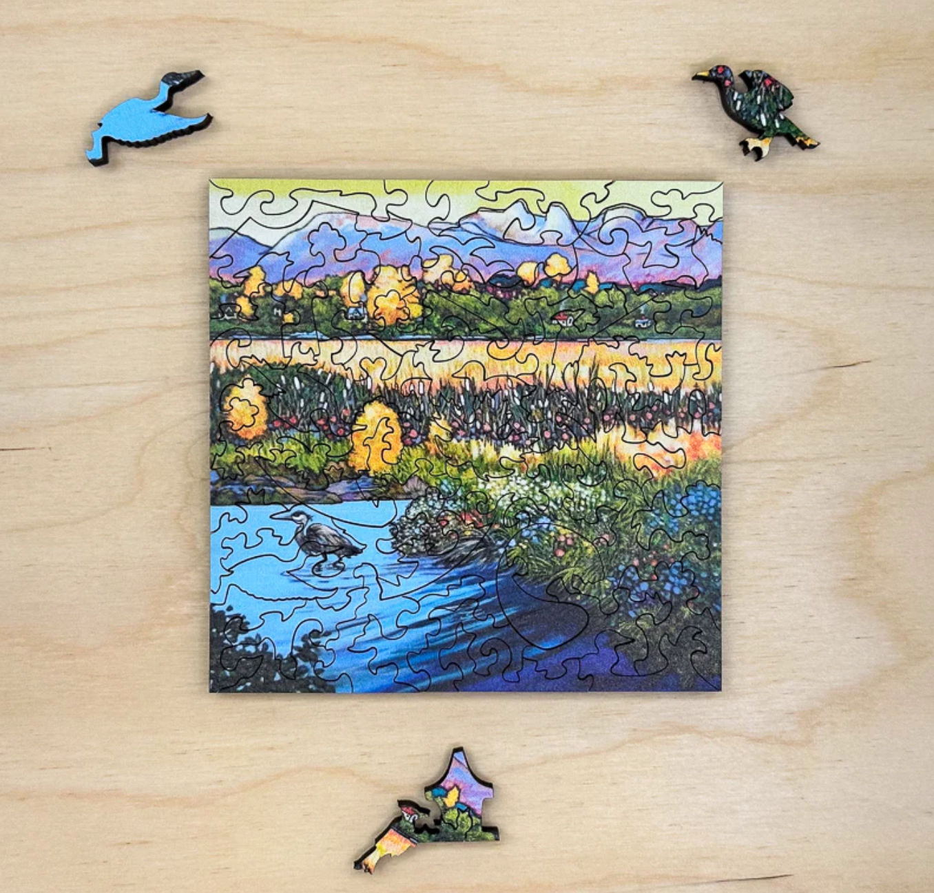 Mini Puzzle -  The Marsh, The Meadow, The Mountain