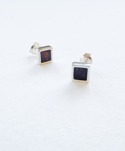 Amber & Silver Earrings