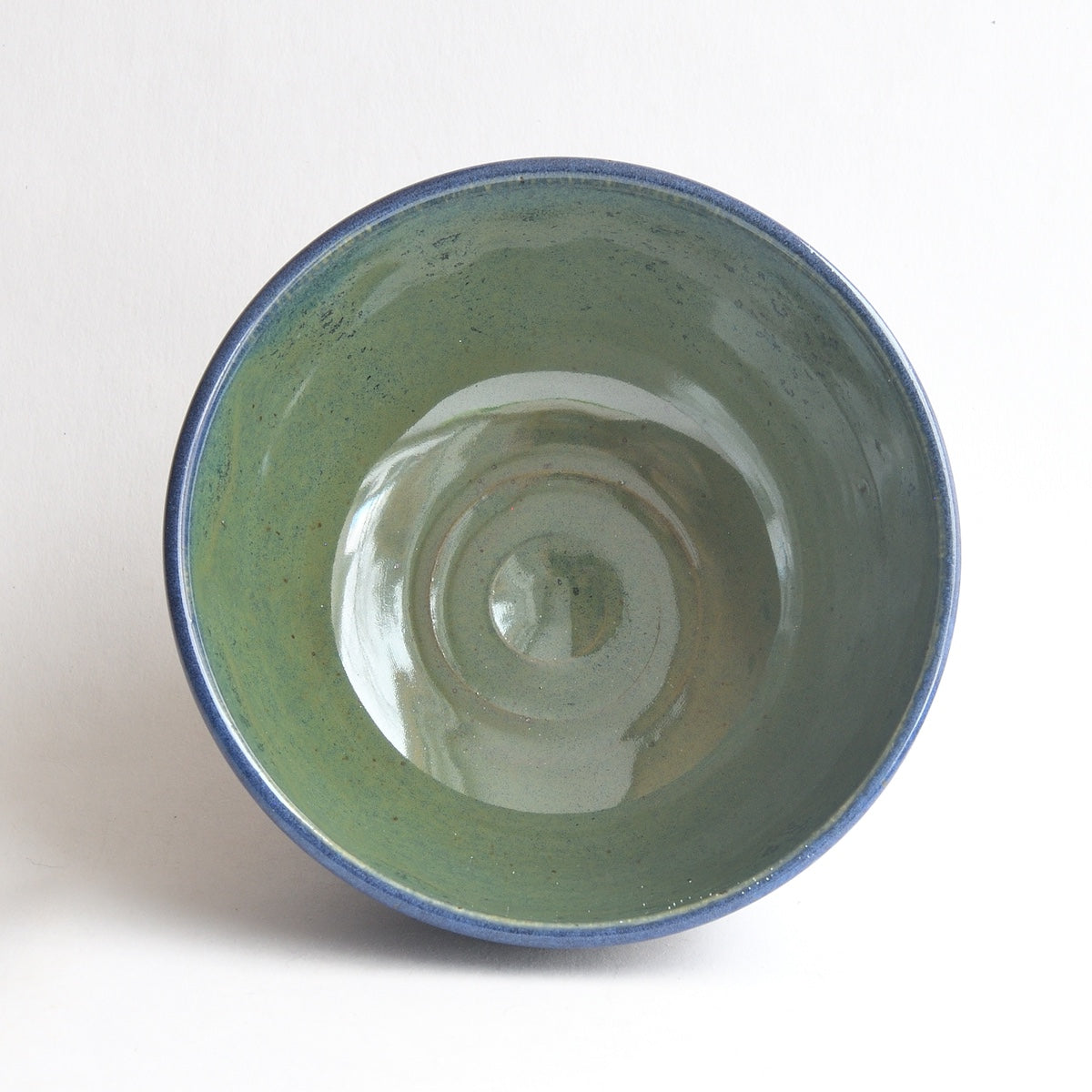 Bi-colour Dessert Bowl - Lapis/Malachite