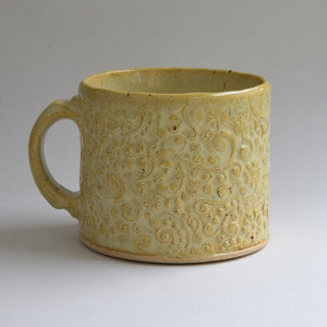 Small Floral Mug - Barlett Pear Yellow