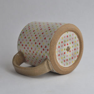 Rustic Medium Mug - Polka Dots