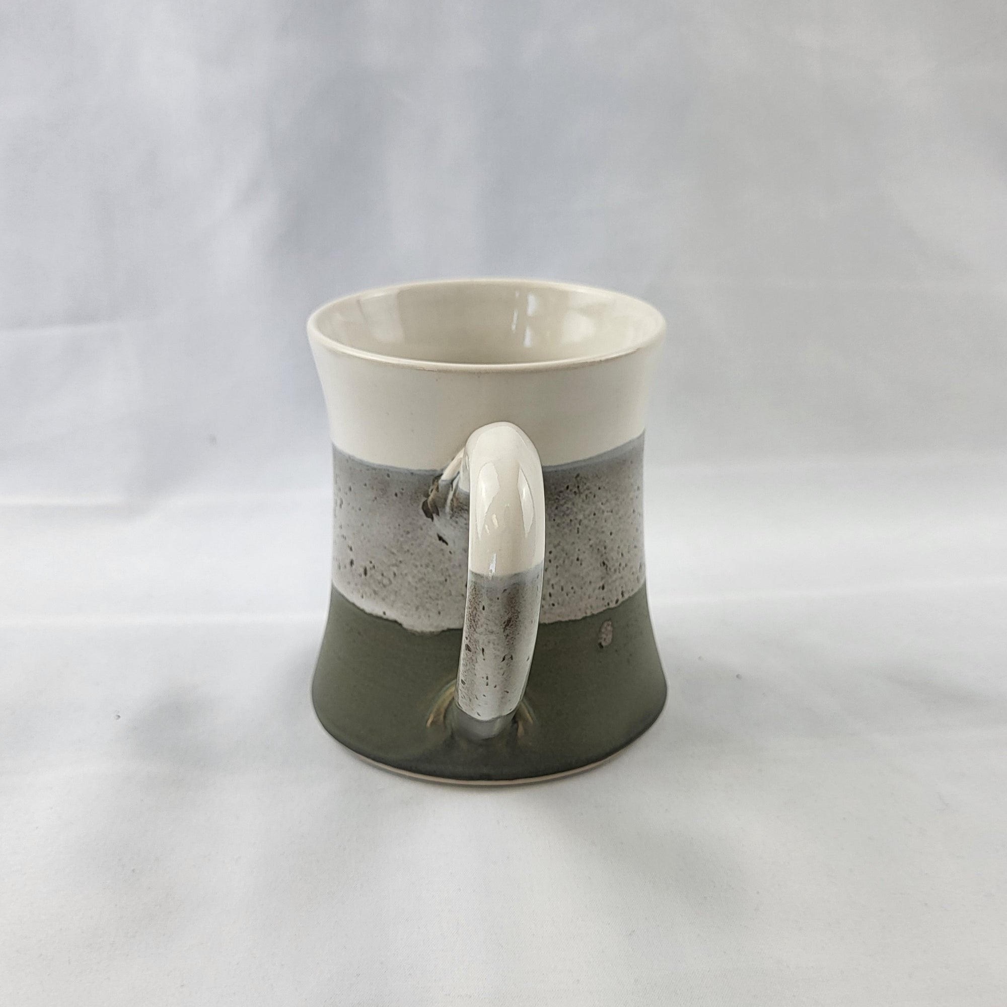 XL Column Mug - Moss & White