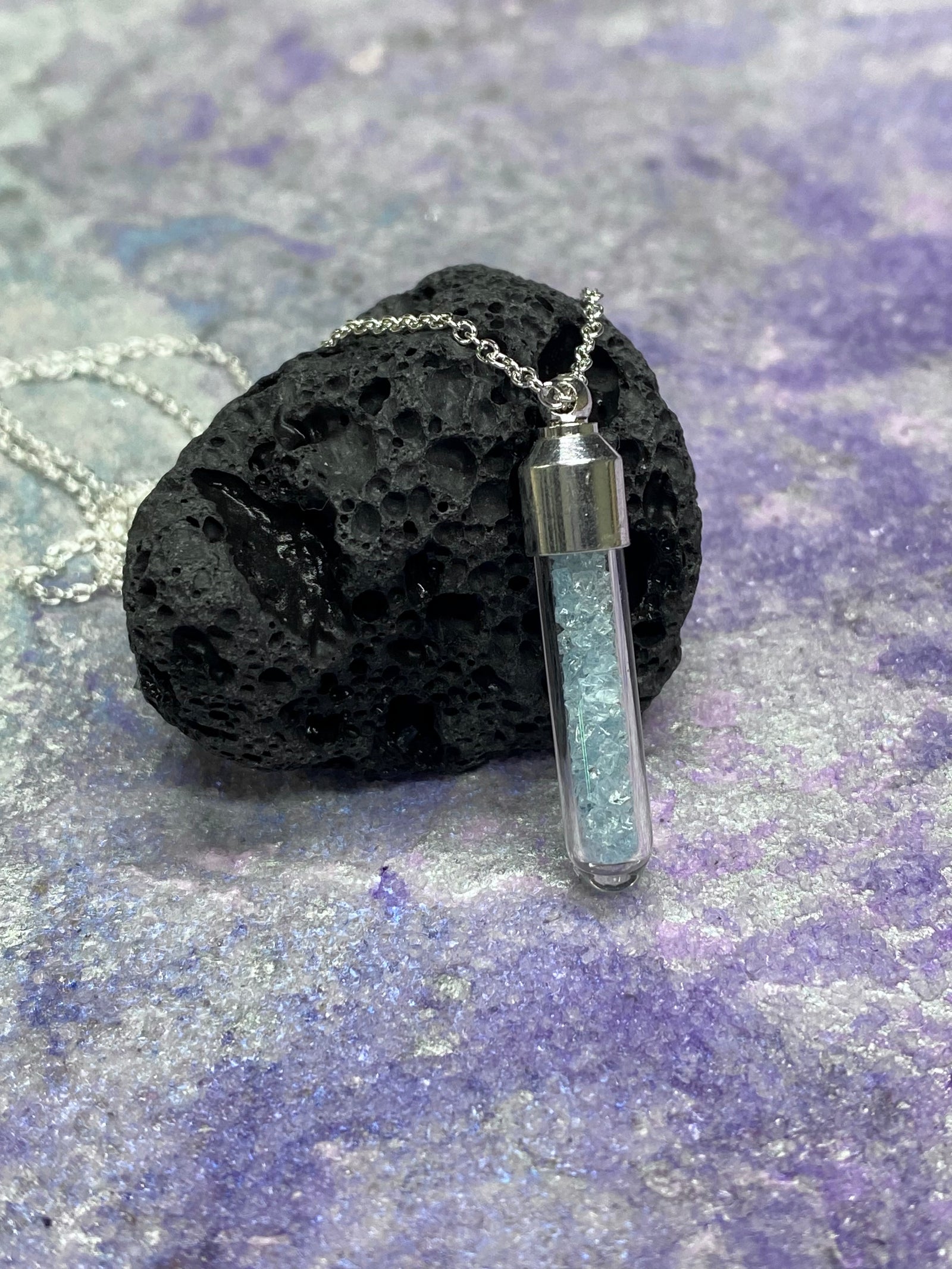 Bottle Star Necklace - Blue Tube