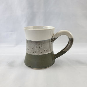 XL Column Mug - Moss & White