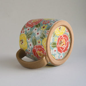 Rustic Medium Mug - Begonia