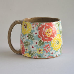 Rustic Medium Mug - Begonia