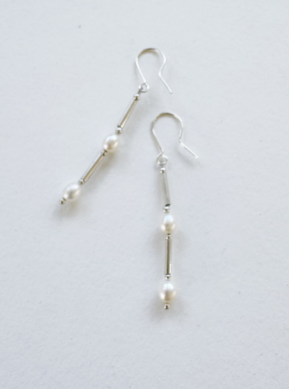 Silver & Freshwater Pearl Earrings