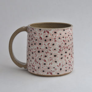 Rustic Medium Mug - Pink Daisies