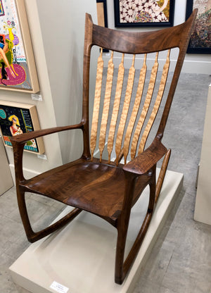 Rocking Chair - Walnut and Quilted Maple