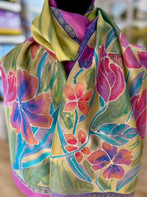 Rozome Scarf - 18 x 70