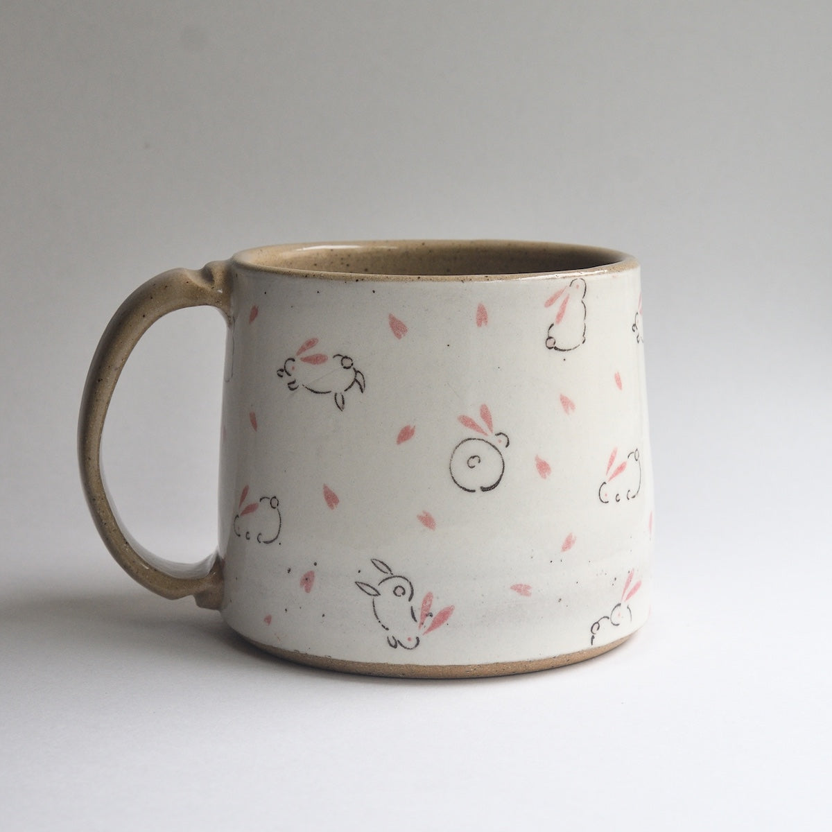 Rustic Medium Mug - Bunnies