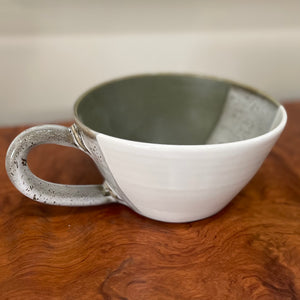 Meal Mug - Moss & White