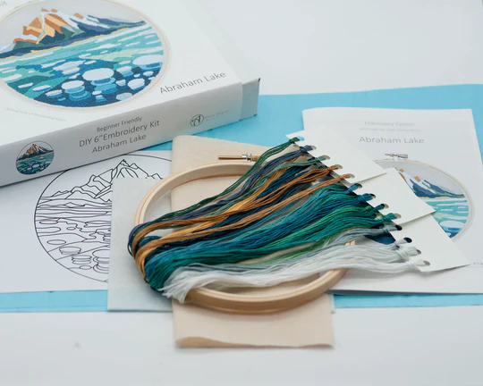 Abraham Lake DIY Embroidery Kit