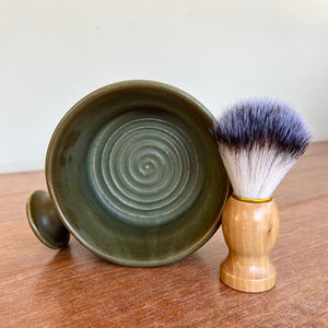 Shaving Mug & Brush Set - Moss