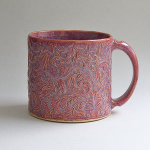 Medium Pink Floral Mug