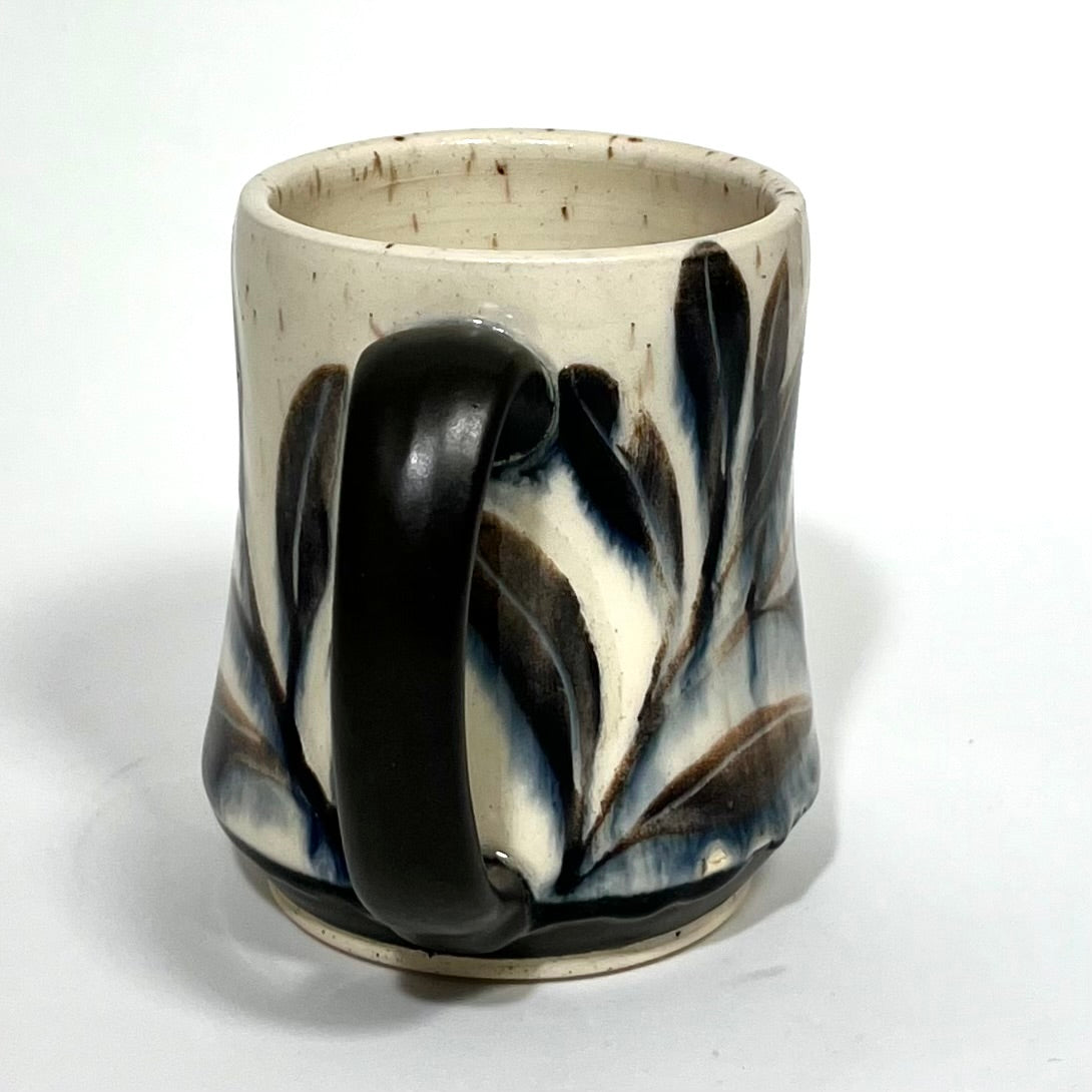 Foliage & Black Glaze Mug