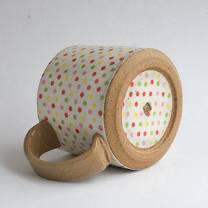 Rustic Short Mug - Polka Dots