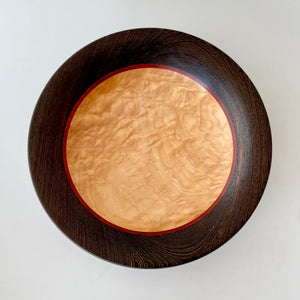 Pedestal Bowl - Quilted Maple & Wenge
