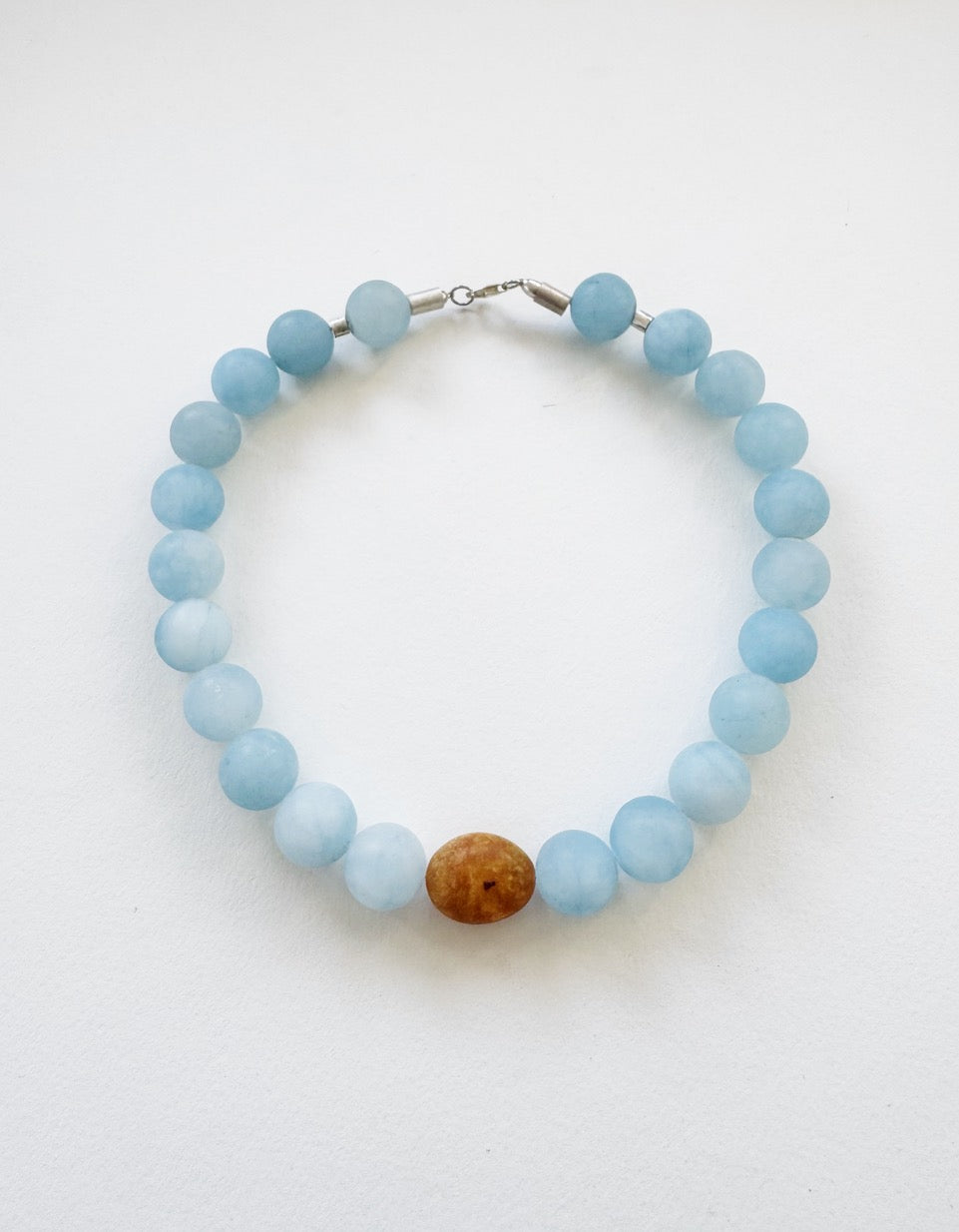 Aquamarine & Amber Necklace