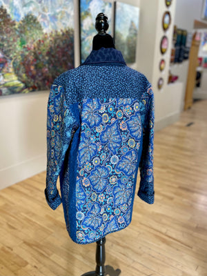 Blue Hanten-Inspired Coat