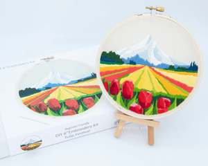 Tulip Festival DIY Embroidery Kit