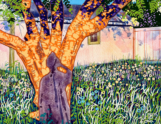 Later spring evening self portrait