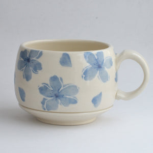 Blue Sakura Round Mug
