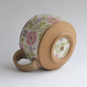 Rustic Round Mug - Camellia