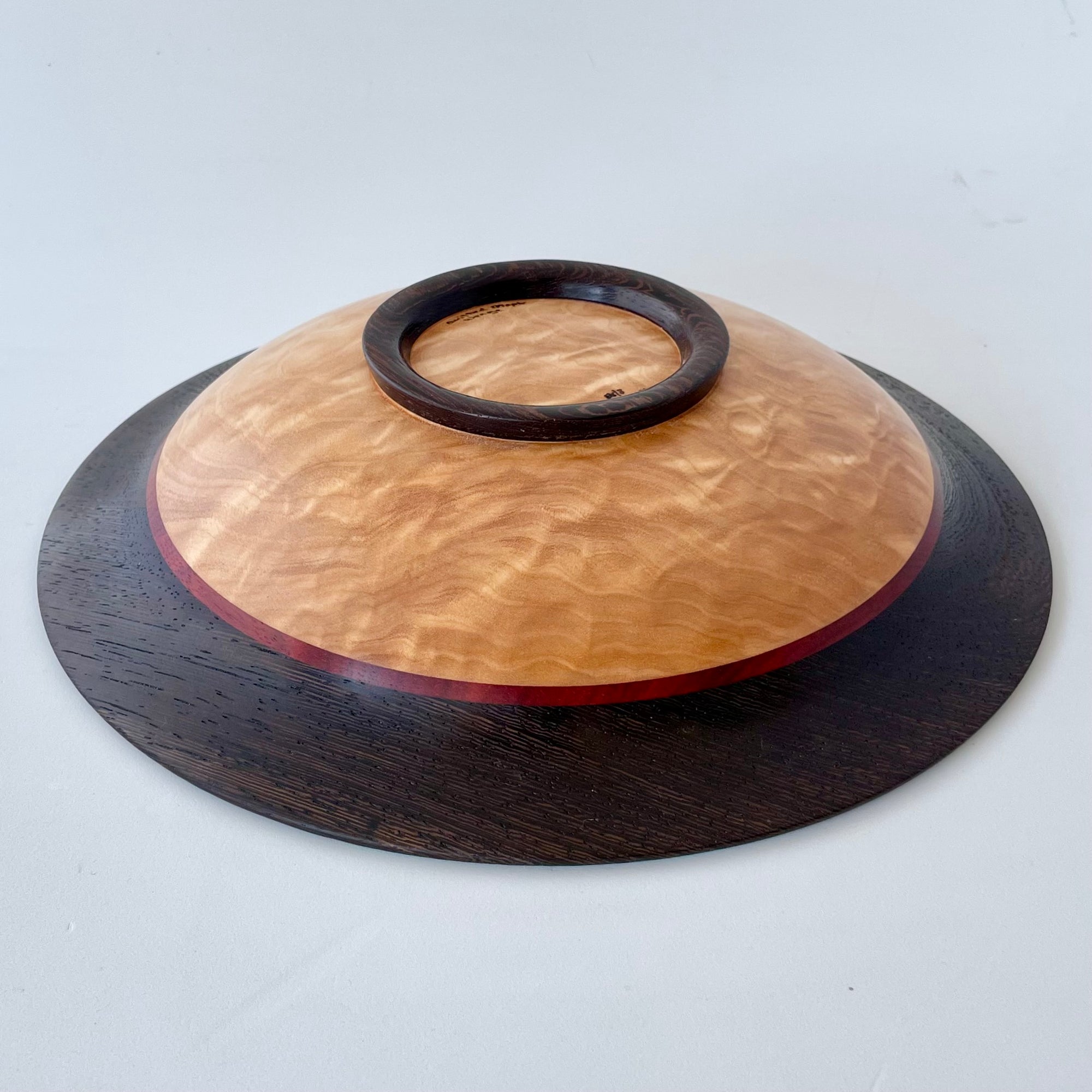 Pedestal Bowl - Quilted Maple & Wenge