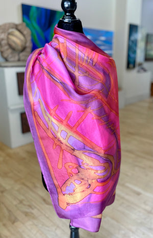 22" x 70" Silk Scarf