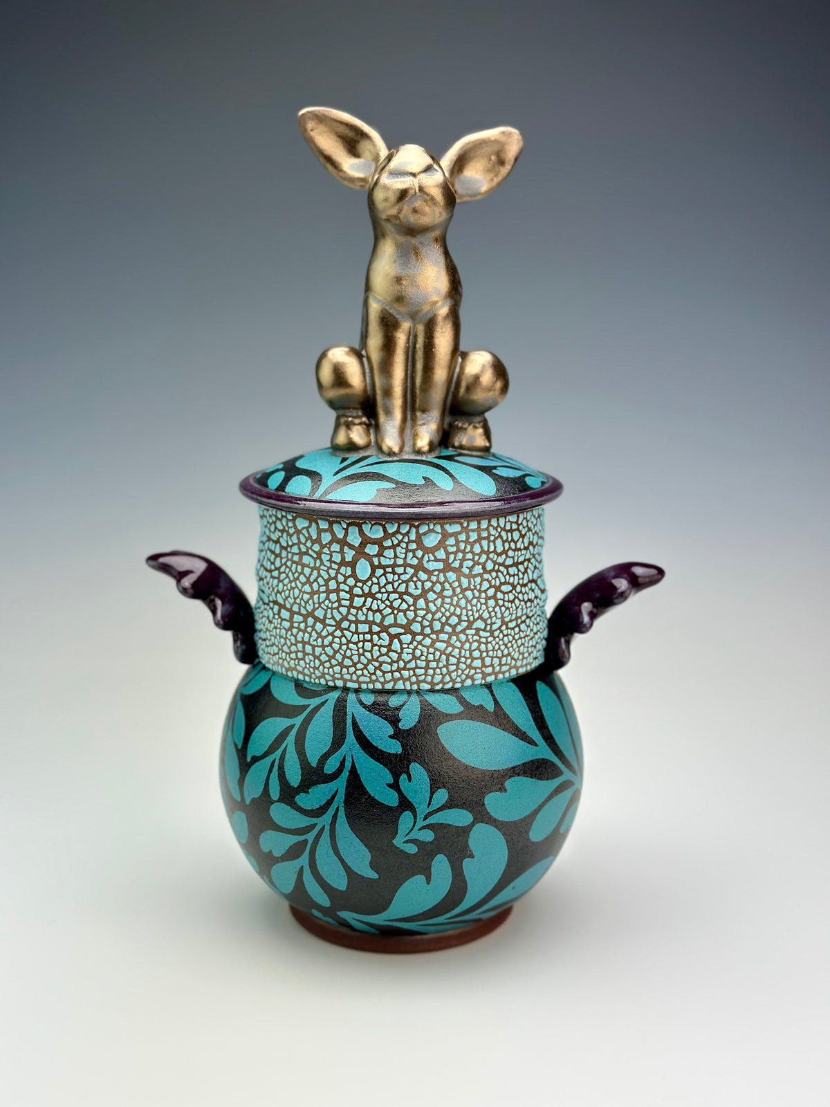 Blue Bunny Pot