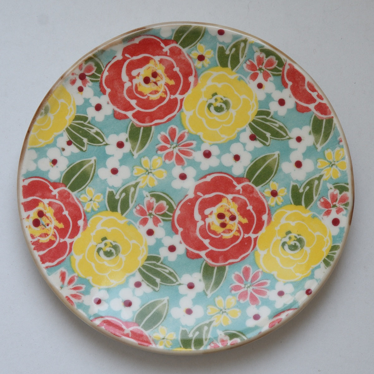 Porcelain Dessert Plate (small) - Begonia