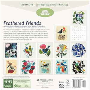 Feathered Friends Wall Calendar 2025