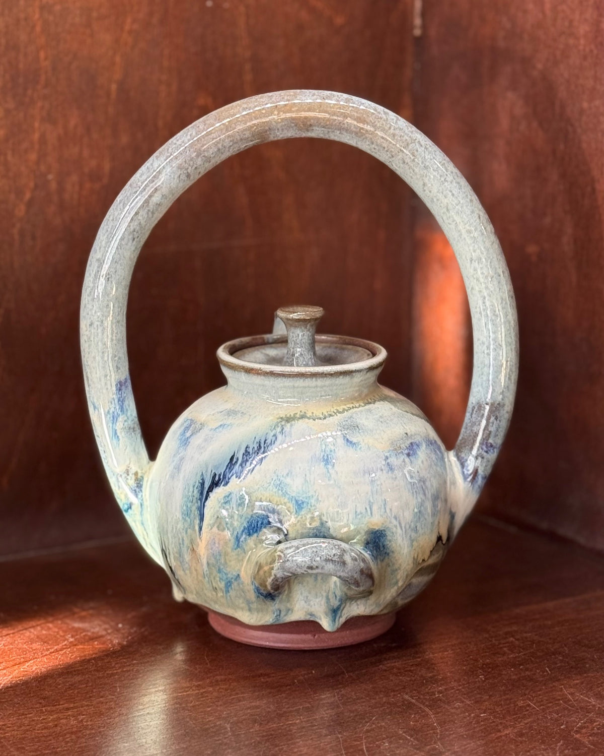 Basket Handled Teapot - Mountain Mist