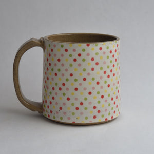 Rustic Medium Mug - Polka Dots