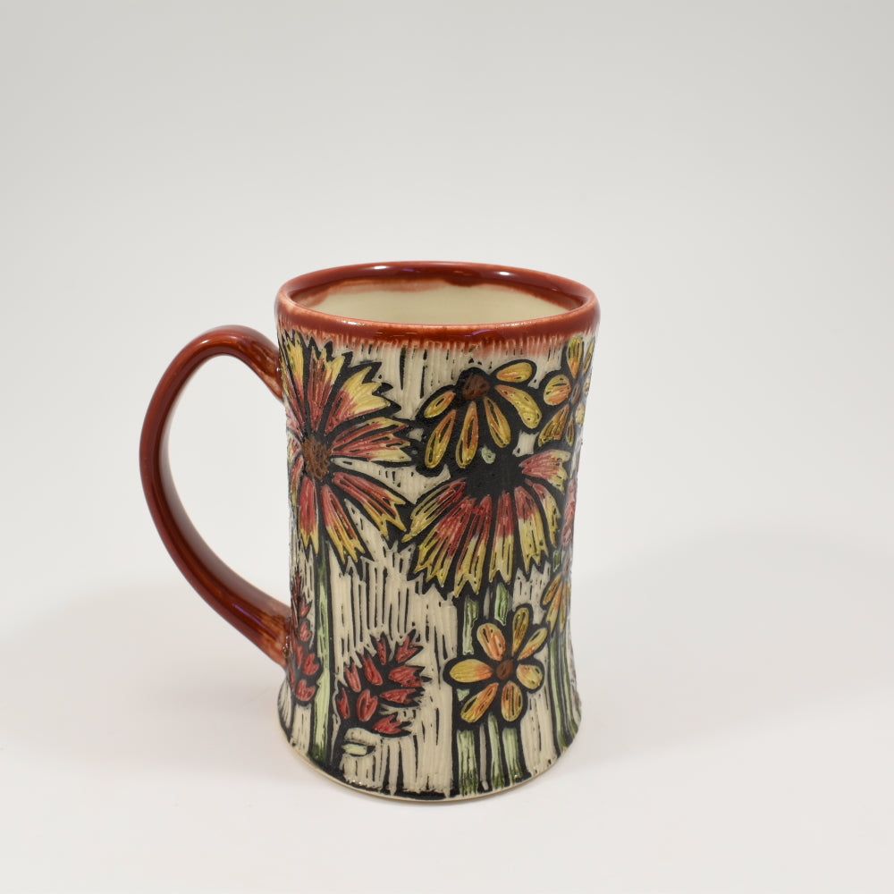 Mug Spring Flowers - Red