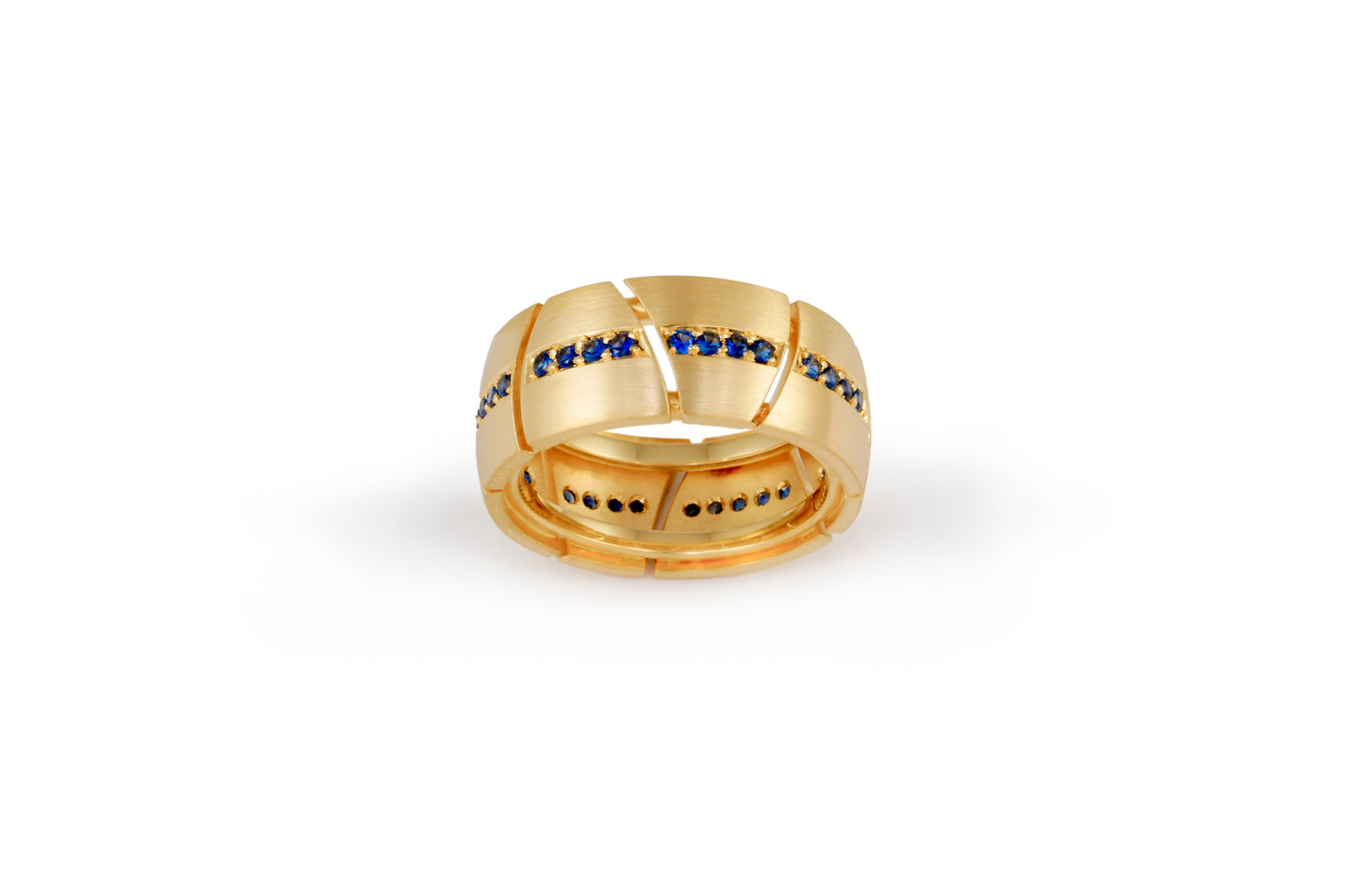 Gold & Blue Sapphire Ring