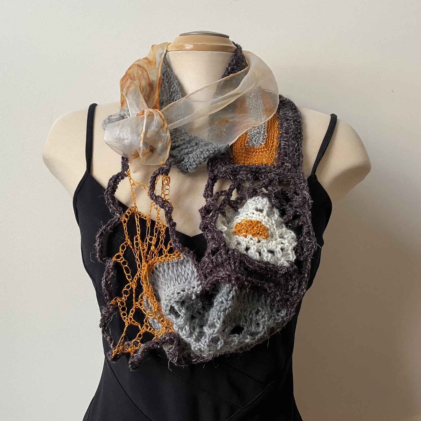 Crochet Scarf - Rusty Glamour