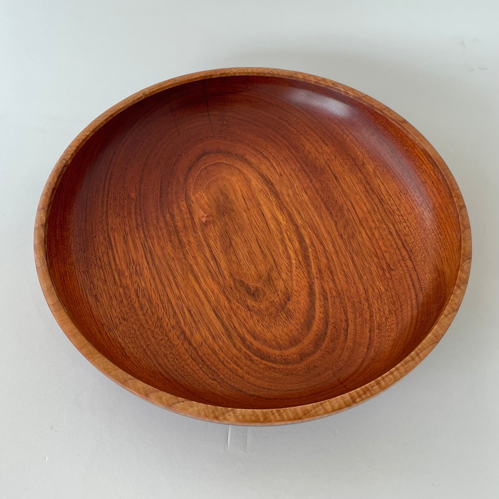 Shallow Ipe & Curly Maple Bowl