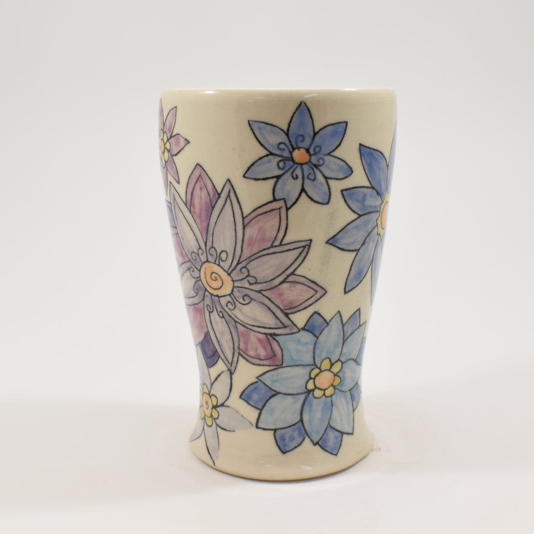 Tumbler, Tall - Flowers, Mishima