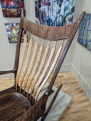Rocking Chair - Figured Walnut & Quilted Maple