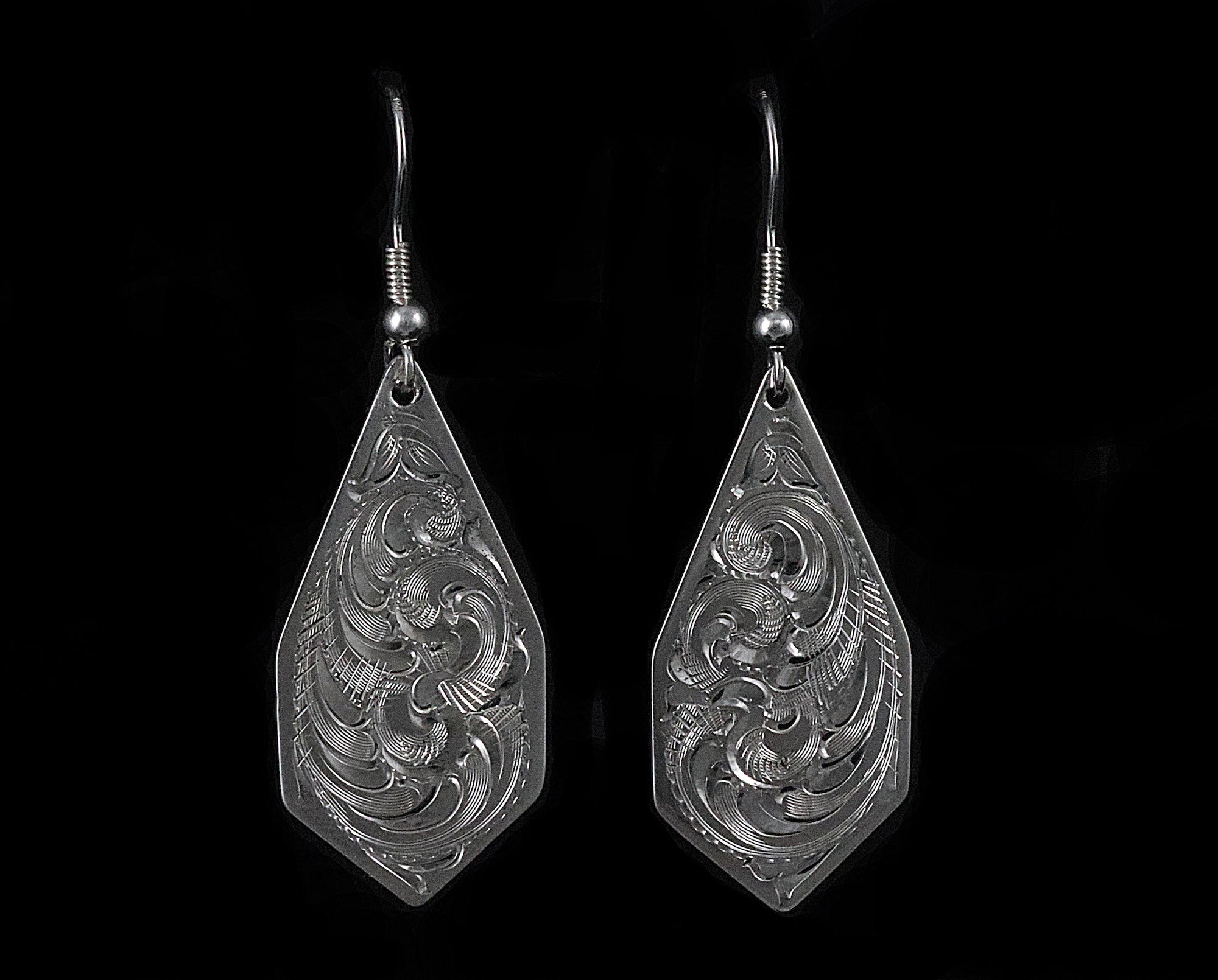 Med Six Sided Shape Earrings