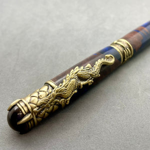 Dragon Twist Pen - Antique Brass